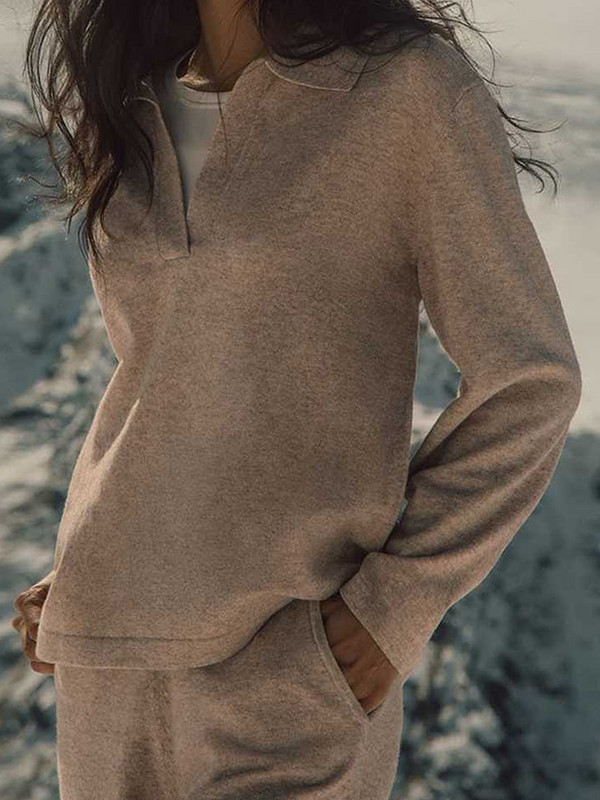 Trikotāžas džemperis Sieviešu Polo Apkakles Pulovers Sieviešu tops ar garām piedurknēm Sieviešu brīvs Elegants Džemperis Ziemas Trikotāža Sueter Feminino