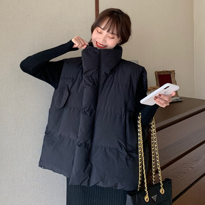 Sieviešu bezpiedurkņu jakas, silta veste, 2022. gada rudens ziemas polsterēta parka veste jaka Sieviešu ikdienas virsdrēbju augšdaļa