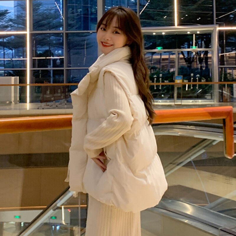 Sieviešu bezpiedurkņu jakas, silta veste, 2022. gada rudens ziemas polsterēta parka veste jaka Sieviešu ikdienas virsdrēbju augšdaļa