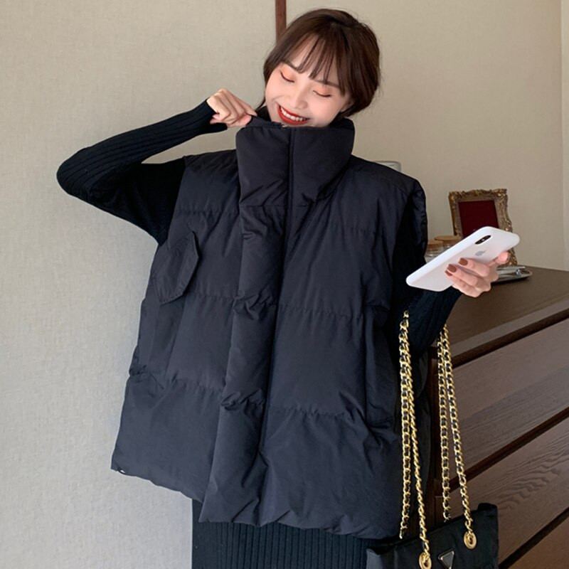 Sieviešu bezpiedurkņu jakas, silta veste, 2022. gada rudens ziemas polsterēta parka veste jaka Sieviešu ikdienas virsdrēbju augšdaļa