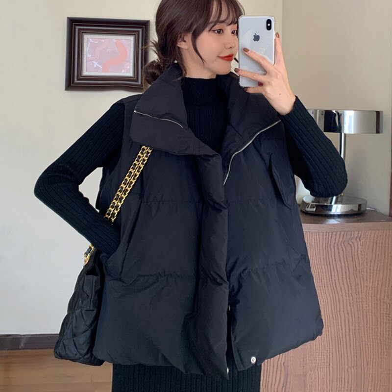 Sieviešu bezpiedurkņu jakas, silta veste, 2022. gada rudens ziemas polsterēta parka veste jaka Sieviešu ikdienas virsdrēbju augšdaļa