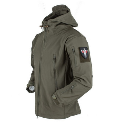 Muška taktička jakna Planinarske jakne Koža morskog psa Soft Shell odjeća Vjetrovka Flight Pilot Hood Vojna jakna od flisa