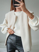 Γυναικεία μπλουζάκια παλτό Λευκό Teddy γιλέκο 2022 Casual φθινόπωρο, χειμερινό κοντομάνικο φλις γιλέκο, γυναικεία πανωφόρια