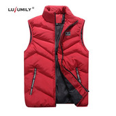 Lusumily sieviešu veste sieviešu ziemas ikdienas mēteļi ar kokvilnu polsterēta sieviešu jaka bez piedurknēm, bieza veste liela izmēra 4XL