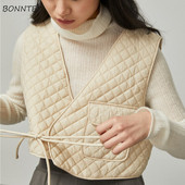 Γιλέκα Γυναικεία Φθινοπωρινά Argyle Κομψές τσέπες με λαιμόκοψη V-λαιμόκοψη Αμάνικα γιλέκα για κορίτσια Φαρδιά Ulzzang Cozy Stylish Τρυφερό OL Chic