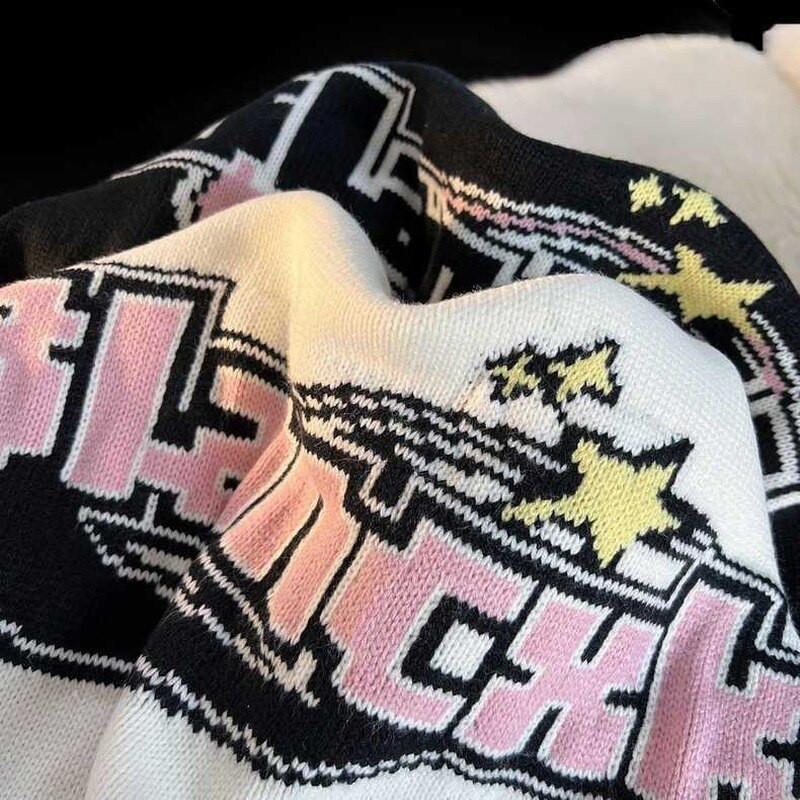 Γλυκό και χαριτωμένο γράμμα εκτύπωσης Ιαπωνικό μακρυμάνικο πουλόβερ γυναικείο πουλόβερ 2022 φθινόπωρο και χειμώνα και πουλόβερ lazy wind