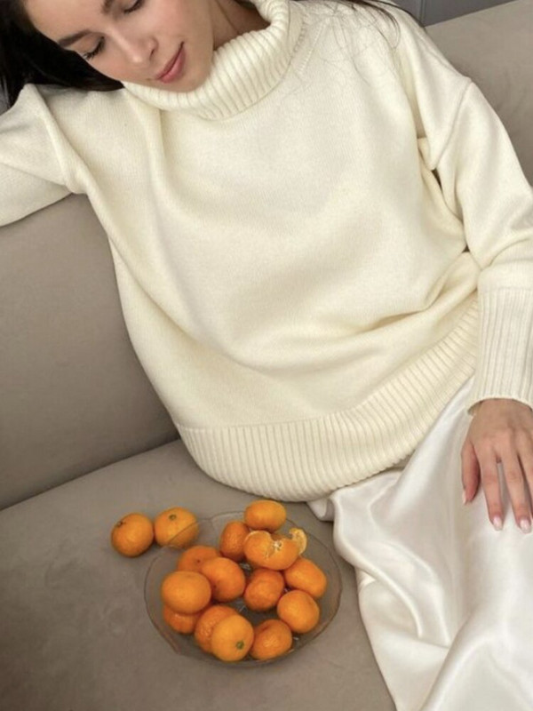 2022. gada jauns trikotāžas sieviešu džemperis ar apkakli