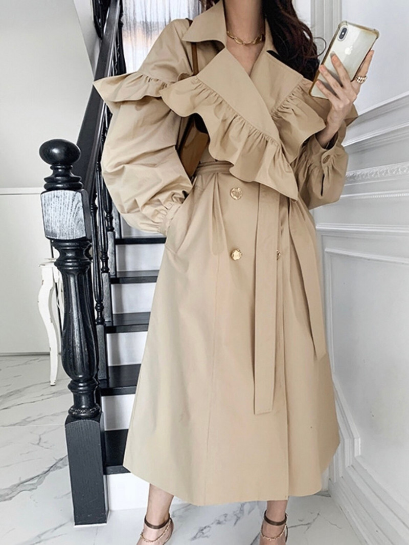 SuperAen 2021 tavaszi őszi francia tömör, retro, duplasoros irodai női nagyméretű női ruhák