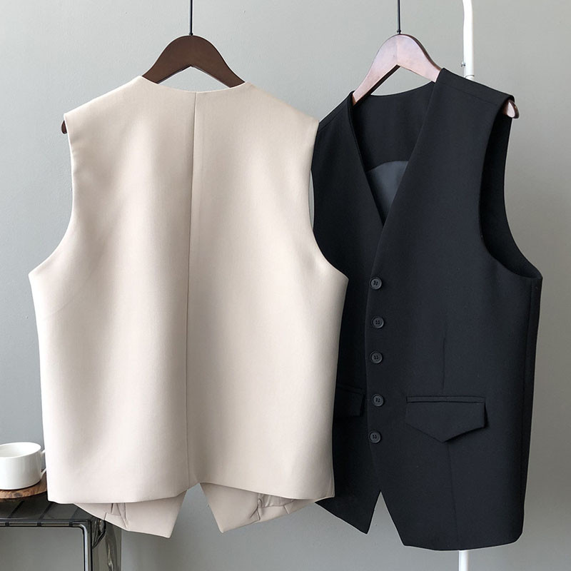 Jauns 2021. gada Sieviešu bezpiedurkņu jaka, veste ar vienu krūti.