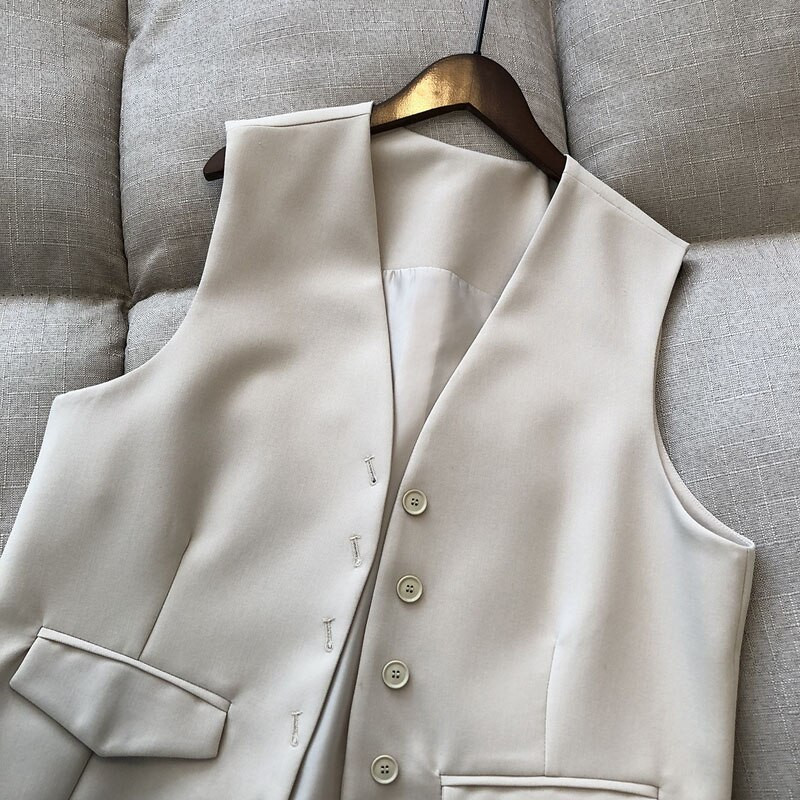 Jauns 2021. gada Sieviešu bezpiedurkņu jaka, veste ar vienu krūti.