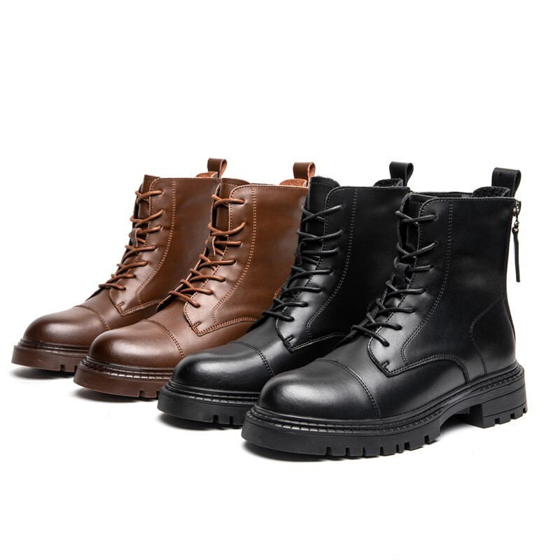 Γυναικείες μπότες AIYUQI Marton  2022 Φθινόπωρο Χειμώνας Νέες γυναικείες μπότες Με χοντρή σόλα Student Casual γυναικείες μπότες