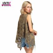 Jastie Hippie Froral Patch Design Veste Retro vintage tamborēta vasaras pludmale Cover Up Top asimetriska atvērta dūriena kimono jaka