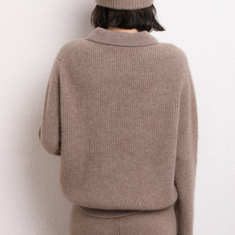 LONGMING 2021 Sieviešu džemperis 100% kašmira džemperis Sieviešu ziemas vilnas brīvs adīts džemperis Džemperi Rudens silts džemperis Lielizmēra