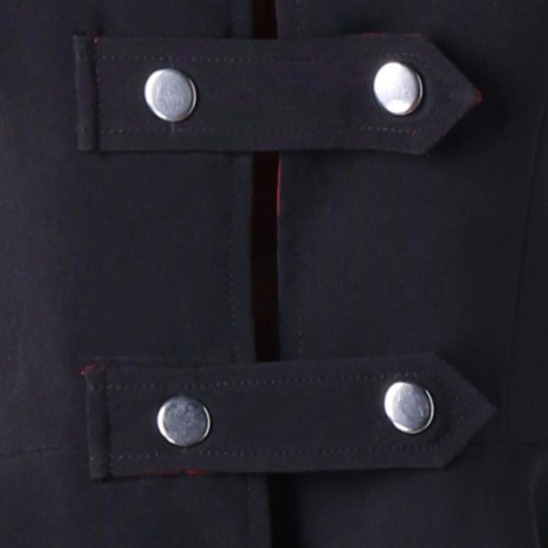 Asimetriska mežģīņu pārsējs tranšeja Gothic Vintage vidēji garš mētelis sievietēm melns jostas apmetnis vējjaka sievietei Abrigos Brazil