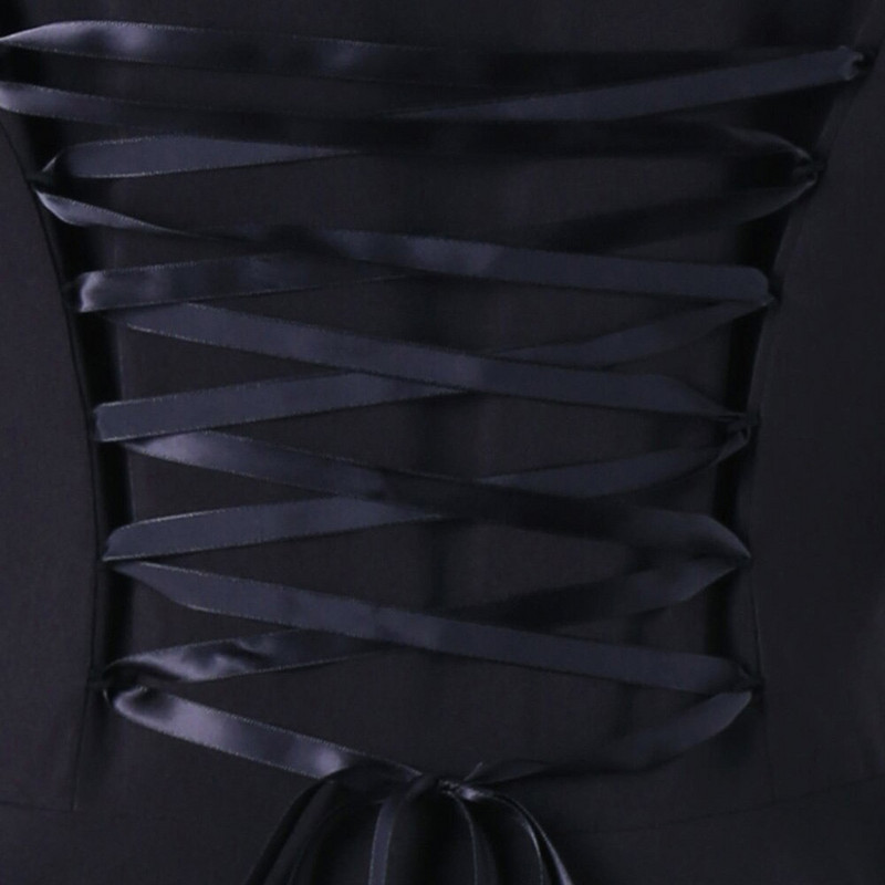 Asimetriska mežģīņu pārsējs tranšeja Gothic Vintage vidēji garš mētelis sievietēm melns jostas apmetnis vējjaka sievietei Abrigos Brazil