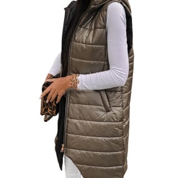 Νέα γυναικεία αμάνικα γυναικεία γιλέκα Slim Jacket Girl Gilet Plus Ελαφρύ αντιανεμικό ζεστό γιλέκο φορητό