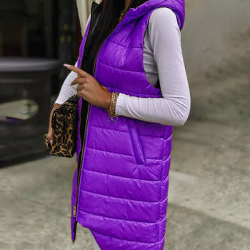 Νέα γυναικεία αμάνικα γυναικεία γιλέκα Slim Jacket Girl Gilet Plus Ελαφρύ αντιανεμικό ζεστό γιλέκο φορητό