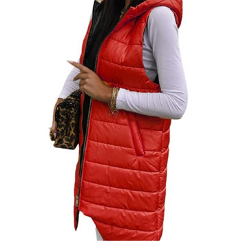 Νέα γυναικεία αμάνικα γυναικεία γιλέκα Slim Jacket Girl Gilet Plus Ελαφρύ αντιανεμικό ζεστό γιλέκο φορητό