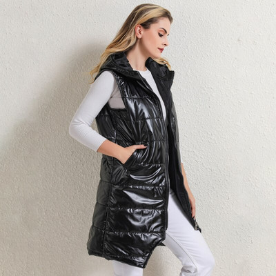 Νέα γυναικεία αμάνικα γυναικεία γιλέκα Slim Jacket Girl Gilet Plus Ελαφρύ αντιανεμικό ζεστό γιλέκο φορητό