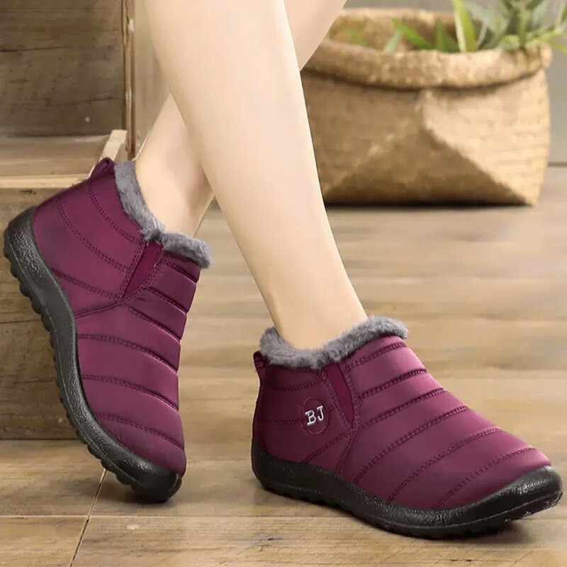 Ženske čizme Tople čizme za snijeg Za zimsku obuću Ženske vodootporne gležnjače Slip-On Par zimskih tenisica Ravne Bottine Femme