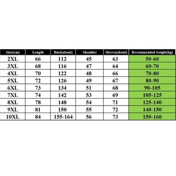 Φθινοπωρινά Χειμερινά Ανδρικά Μπουφάν 10XL Μπούστο 164cm 5XL 6XL 7XL 8XL 9XL Παλτό Plus Size
