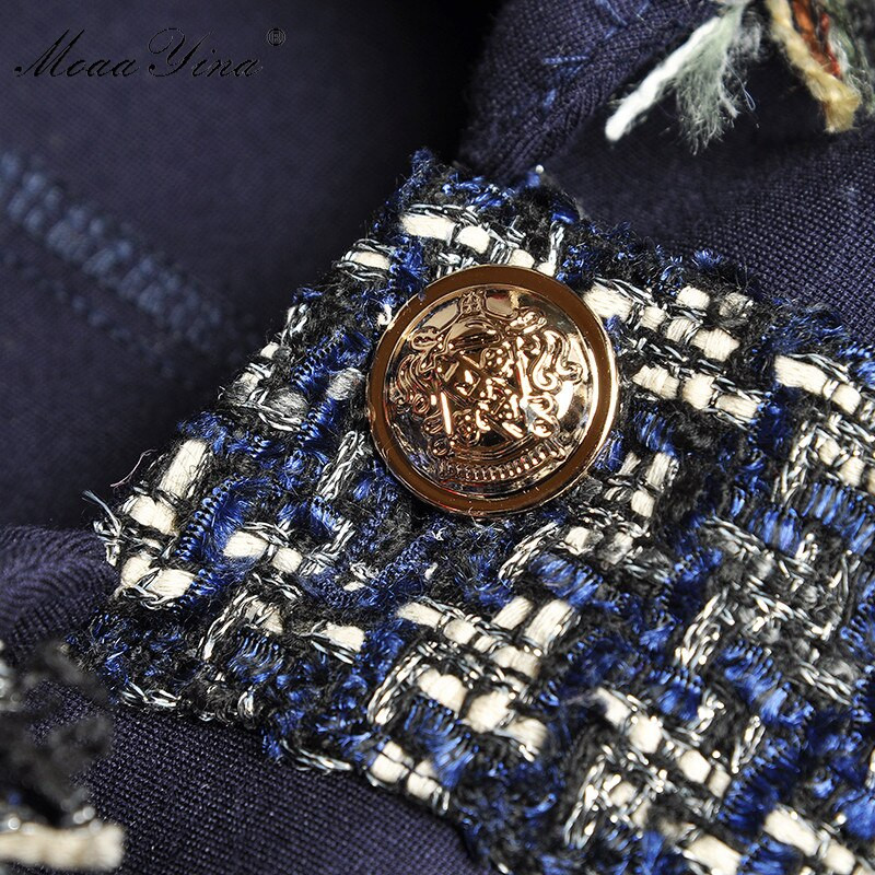 MoaaYina modna dizajnerica, duga vjetrovka, vjetrovka, jednoredno kopčanje, vjetrovka s resicama, dugih rukava