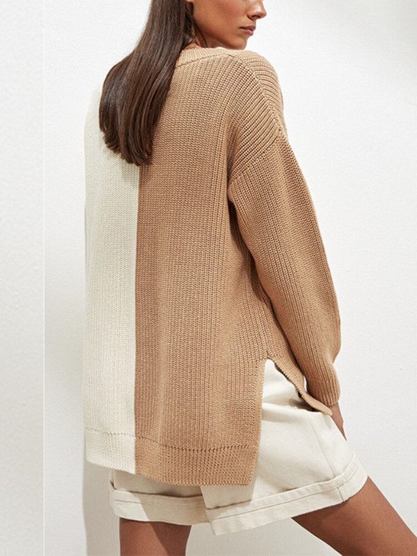 Μόδα μπλουζάκια 2022 Γυναικεία πουλόβερ με σχιστό λαιμό V Νέο Φθινοπωρινό, Χειμερινό κομψό, χαλαρό σχέδιο Πλεκτό πουλόβερ Υπερμεγέθη πουλόβερ πουλόβερ