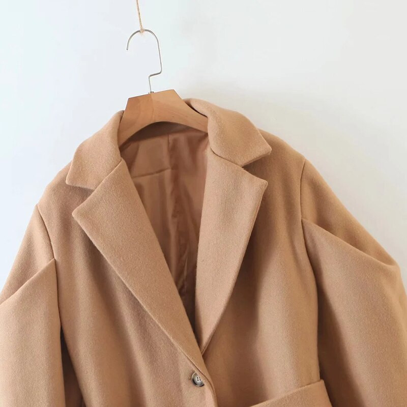 GALCAUR korejiešu modes sieviešu mēteļi, atloka apkakle ar garām piedurknēm ar augstu vidukli, salocītu, kroku, masīvu mētelis, sieviešu jaunais apģērbs 2021. g.