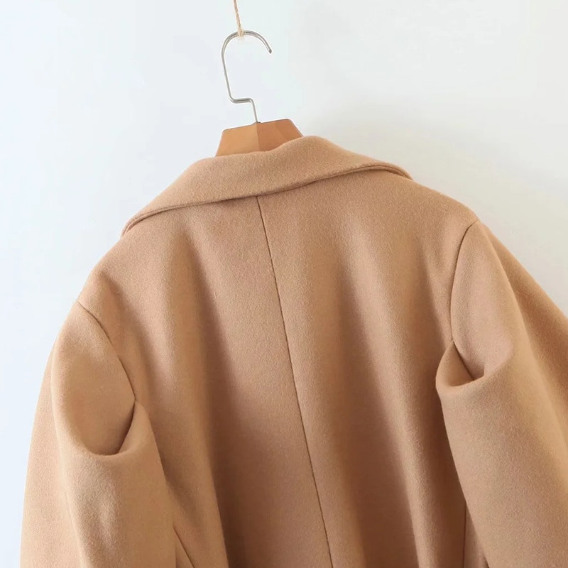 GALCAUR korejiešu modes sieviešu mēteļi, atloka apkakle ar garām piedurknēm ar augstu vidukli, salocītu, kroku, masīvu mētelis, sieviešu jaunais apģērbs 2021. g.