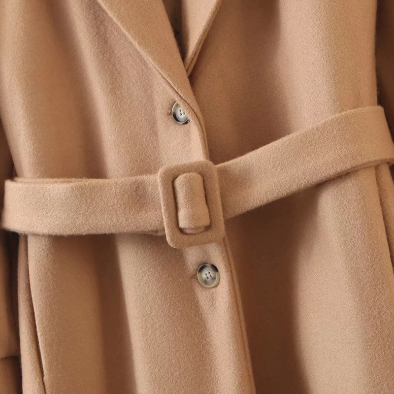 GALCAUR korejiešu modes sieviešu mēteļi, atloka apkakle ar garām piedurknēm ar augstu vidukli, salocītu, kroku, masīvu mētelis, sieviešu jaunais apģērbs 2021. g.