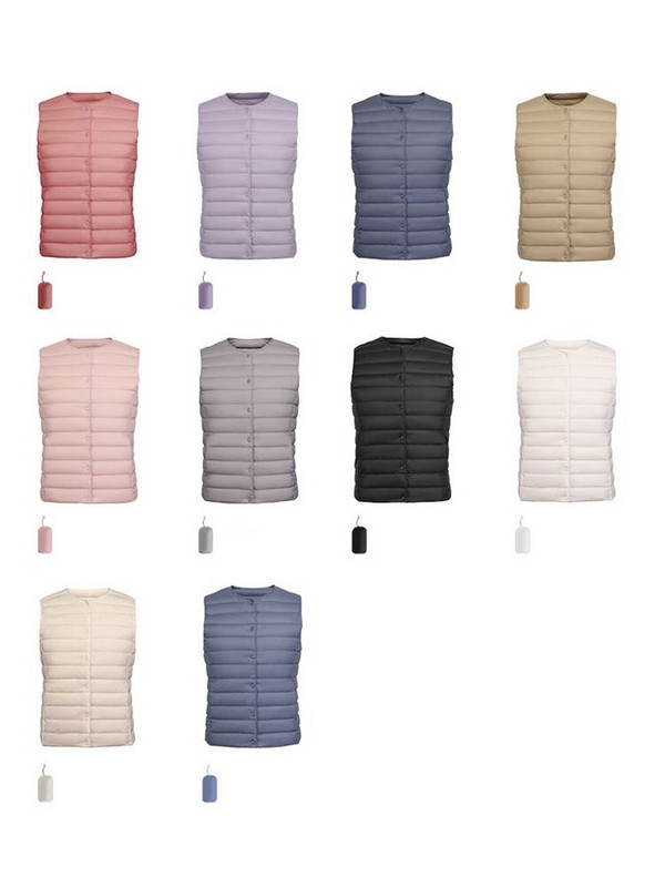 NewBang 90% matēta auduma sieviešu siltās vestes īpaši vieglas dūnu veste sieviešu veste Viegla, silta bezpiedurkņu ziemas odere