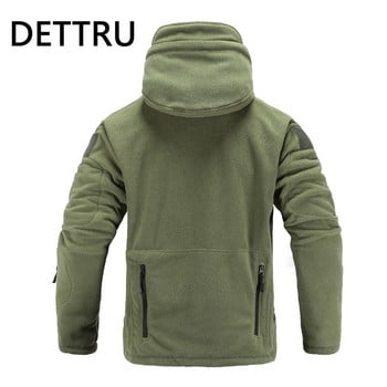 Tactical Fleece Jacket Military Uniform Soft Shell Casual Hooded Jacket Ανδρικά Thermal Army Clothing