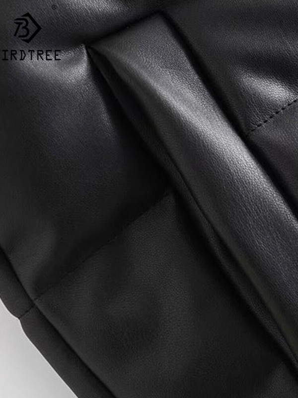 Jauns modes sieviešu melns silts mākslīgās ādas veste mētelis ikdienas jaka bez piedurknēm sieviešu kokvilnas īss ārējais apģērbs C10702Y