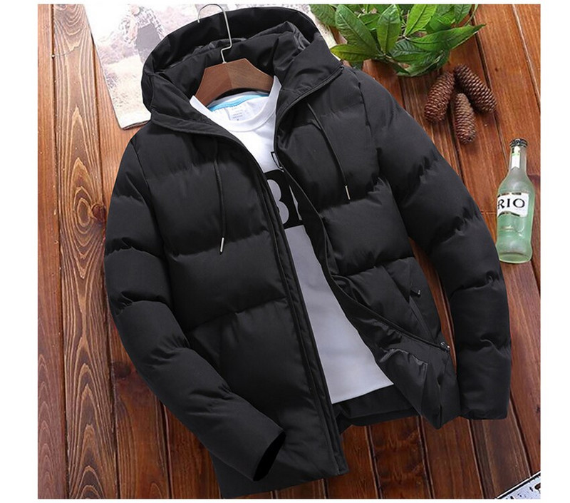 Ziemas vīriešu bieza jaka Vīriešu ikdienas silta ar kapuci vējjaka Parkas modes plāni mēteļi vīriešu augstas kvalitātes MT023