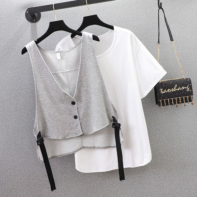 Sieviešu veste, minimālisma V-veida kakla izgriezums, brīvs, universāls Mujer M-4XL stilīgs ielas apģērbs unisex pārim, modes vasaras studentu brīvā laika pavadīšanas