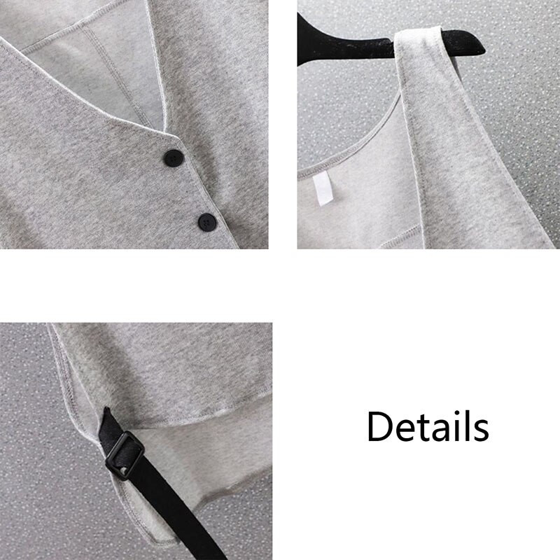 Sieviešu veste, minimālisma V-veida kakla izgriezums, brīvs, universāls Mujer M-4XL stilīgs ielas apģērbs unisex pārim, modes vasaras studentu brīvā laika pavadīšanas