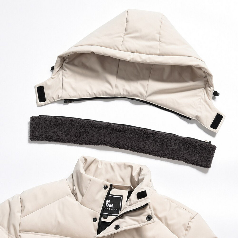Vīriešu ziemas jauns klasisks ikdienas ūdensizturīgs silts biezs flīsa parkas jaka mētelis vīriešu rudens virsdrēbes vintage cepure kabata parka vīriešiem