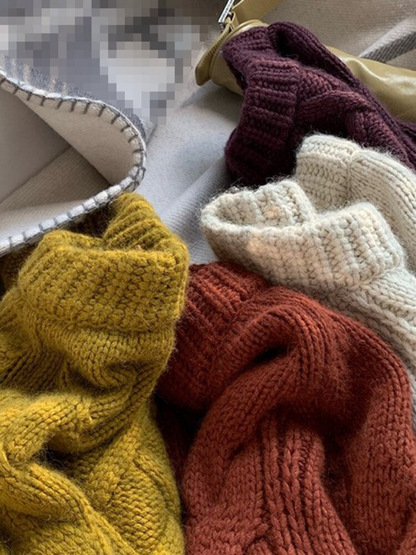 Modes topi 2022. g. sieviešu rudens un ziemas jauns rupjš džemperis sievietēm ar brīvu kakla izgriezumu, džemperis, liela izmēra džemperis, sieviešu apģērbs