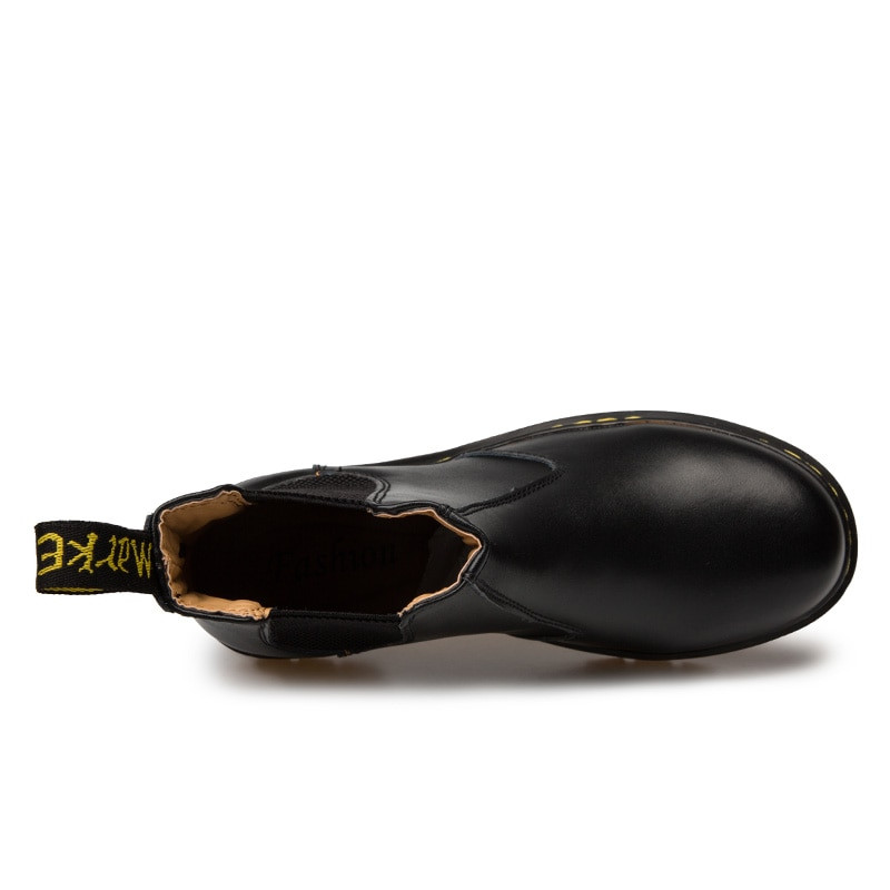 Sieviešu Chelsea  zābaki, 2022. gada rudens ziemas tendences unisex puszābaki ar biezu zoli, Marton melni zābaki vīriešiem