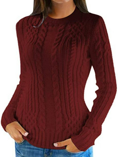 Ženski pulover s visokim ovratnikom za jesen i zimu, uski pulover s prženim tijestom, preveliki pulover, pulover, ženski