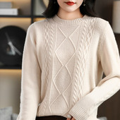 Džemper s dolčevitom Ženska zima 2022. Džemperi od kašmira Odjeća Pleteni pulover od 100% merino vune Korejski modni džemperi y2k