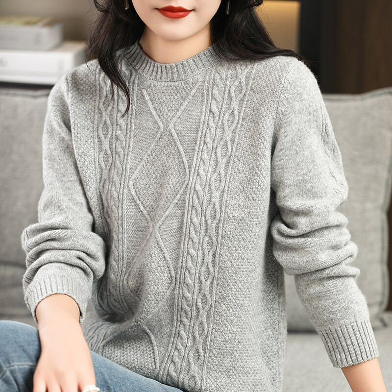 Džemper s dolčevitom Ženska zima 2022. Džemperi od kašmira Odjeća Pleteni pulover od 100% merino vune Korejski modni džemperi y2k