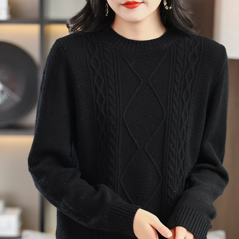 Džemper s dolčevitom Ženska zima 2022. Džemperi od kašmira Odjeća Pleteni pulover od 100% merino vune Korejski modni džemperi y2k