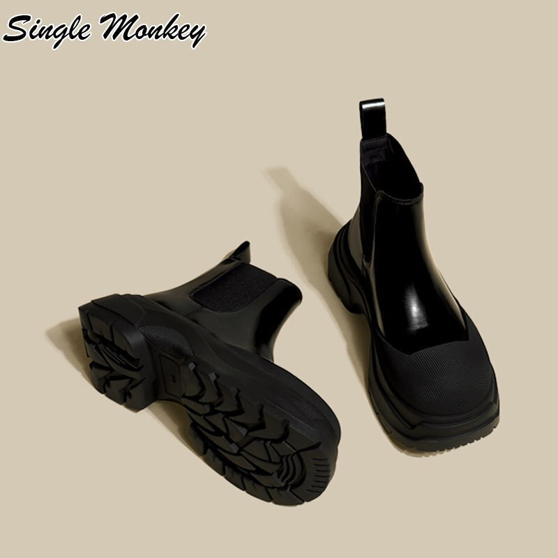 Chelsea čizme Platforma Debele ženske cipele 2022. Nove zimske ležerne sportske cipele Gležnjače za snijeg Punk gotička moda Mujer Zapatillas