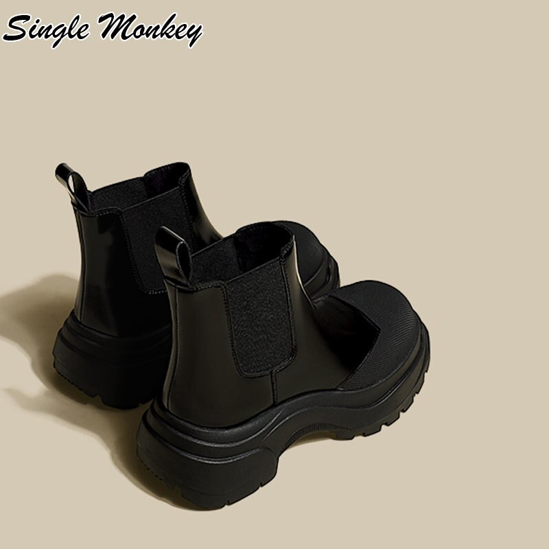 Chelsea čizme Platforma Debele ženske cipele 2022. Nove zimske ležerne sportske cipele Gležnjače za snijeg Punk gotička moda Mujer Zapatillas