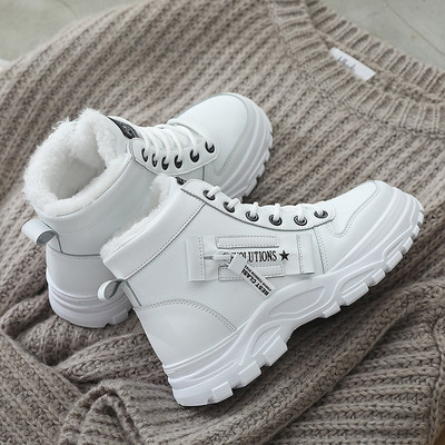 Γυναικείες μπότες Χειμερινής μόδας Χονδρά αθλητικά παπούτσια Casual Plus Μπότες πλατφόρμας Γυναικείες μπότες μόδας Ζεστά βελούδινα γυναικεία παπούτσια Botas De Mujer