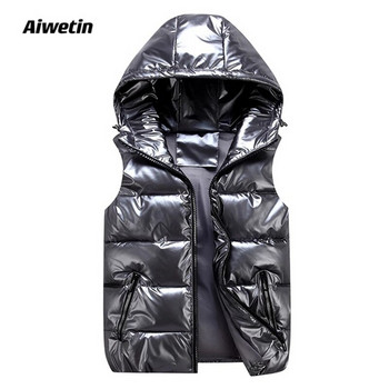 Aiwetin Winter Bright Color Γιλέκο Γυναικείο γιλέκο Γιλέκο σακάκι BodyWarmer Ελαφρύ Αντιανεμικό Παλτό Χειμερινό ύφασμα