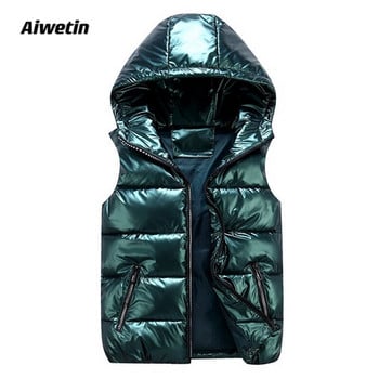 Aiwetin Winter Bright Color Γιλέκο Γυναικείο γιλέκο Γιλέκο σακάκι BodyWarmer Ελαφρύ Αντιανεμικό Παλτό Χειμερινό ύφασμα