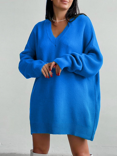 Rudens sieviešu garais džemperis, trikotāžas ziemas, liela izmēra kakla izgriezuma sieviešu džemperis, 2022. gada brīvi vintage zaļi silti sieviešu džemperi