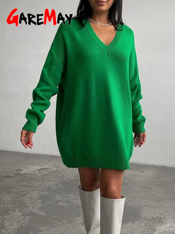Rudens sieviešu garais džemperis, trikotāžas ziemas, liela izmēra kakla izgriezuma sieviešu džemperis, 2022. gada brīvi vintage zaļi silti sieviešu džemperi